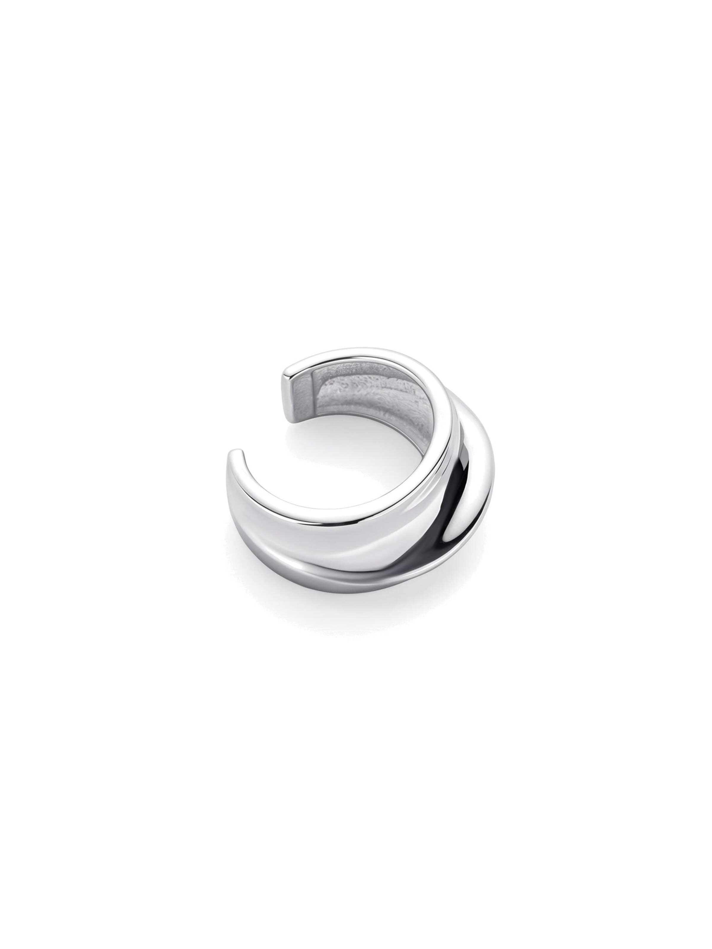 REYTEL Earrings 'LUCENT' in Silver: front