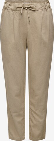 Pantalon à pince 'CARO POPTRASH' ONLY en beige : devant