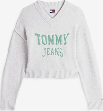 Tommy Jeans Свитер 'VARSITY' в Серый: спереди