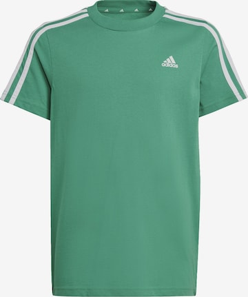 ADIDAS SPORTSWEAR Performance Shirt 'Essentials 3-Stripes' in Green: front