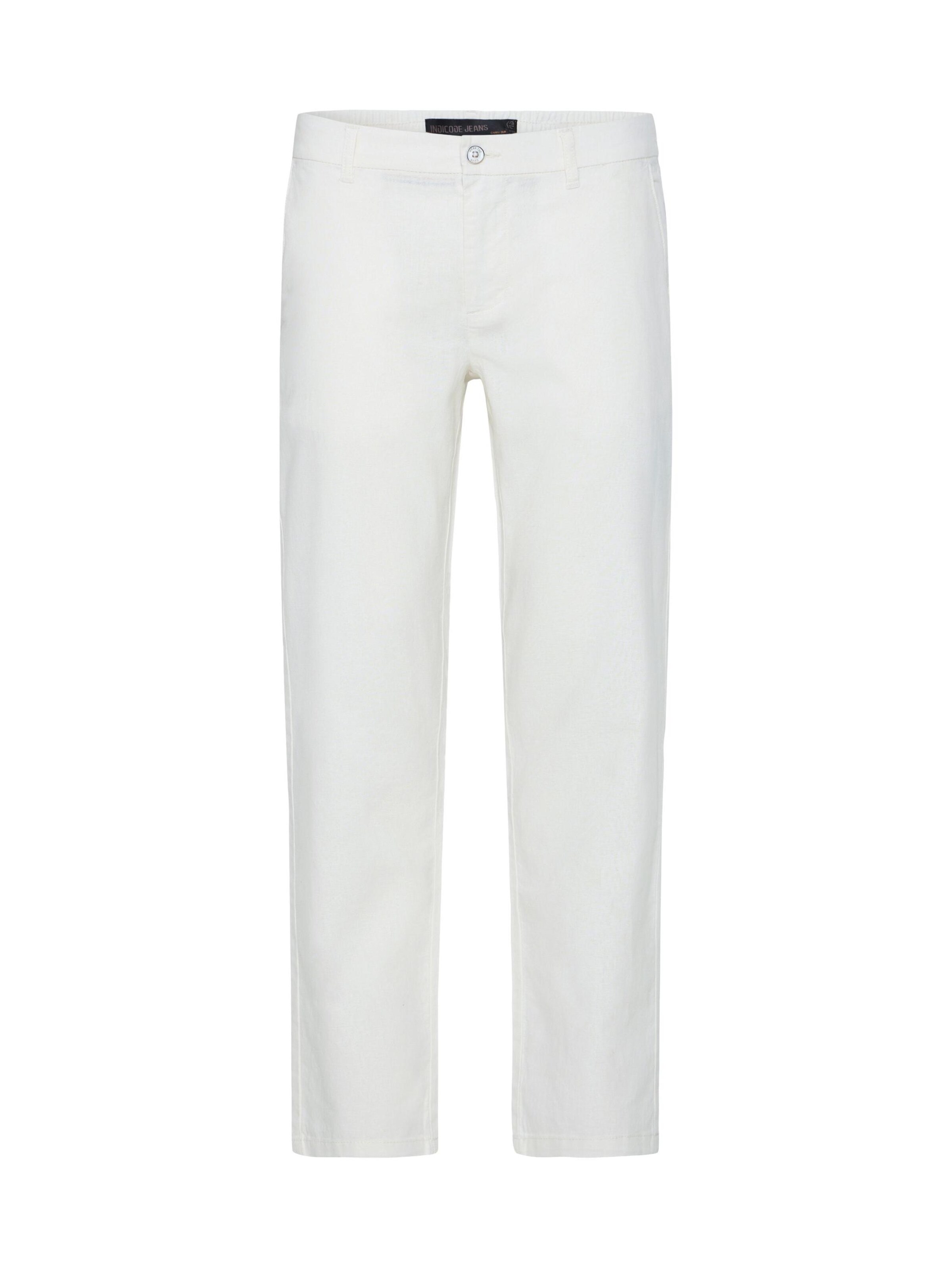 INDICODE JEANS - Pantalón chino ' IDPassolo ' en blanco: frente