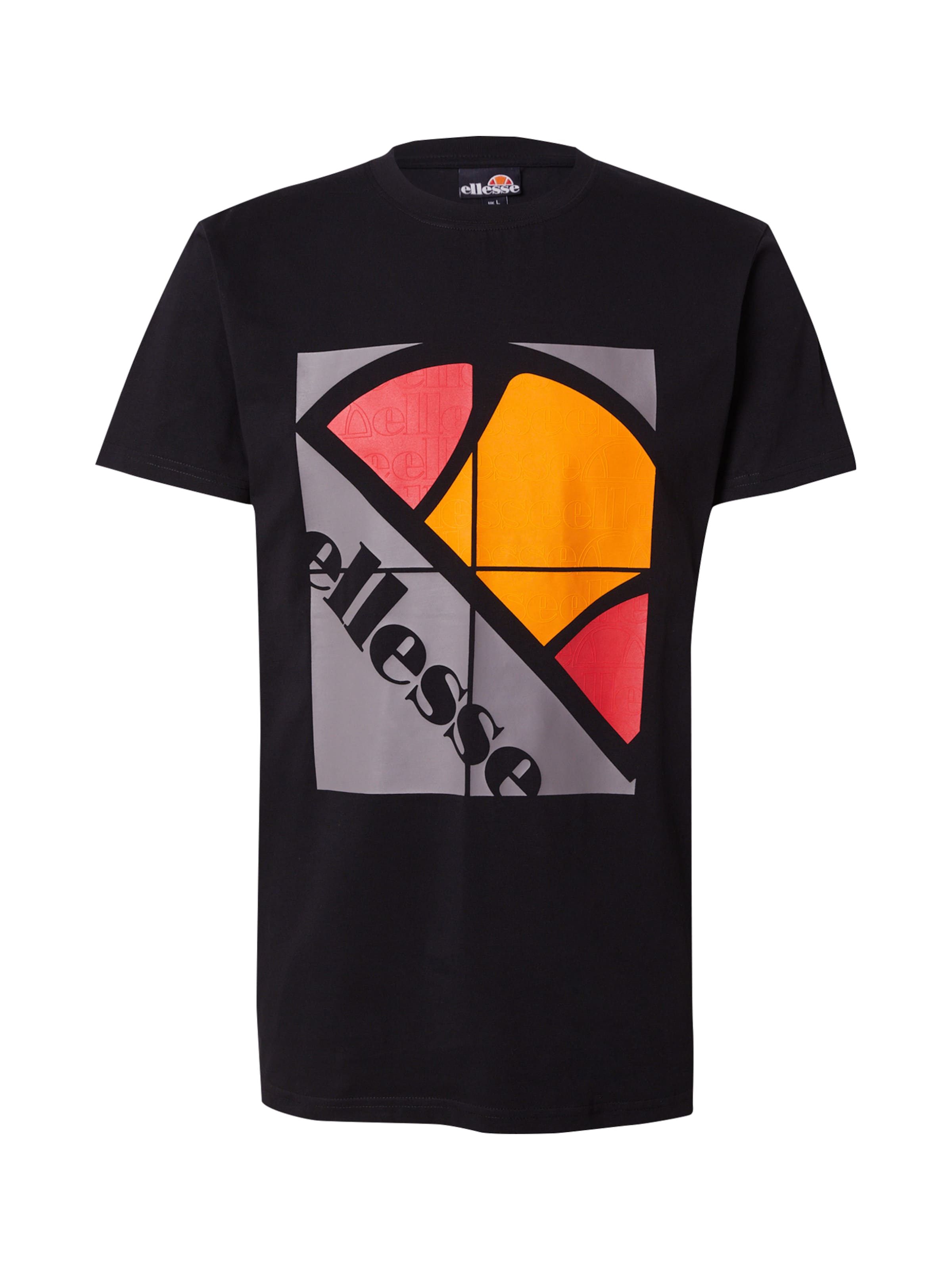 ELLESSE Póló 'Cube' - fekete: elől