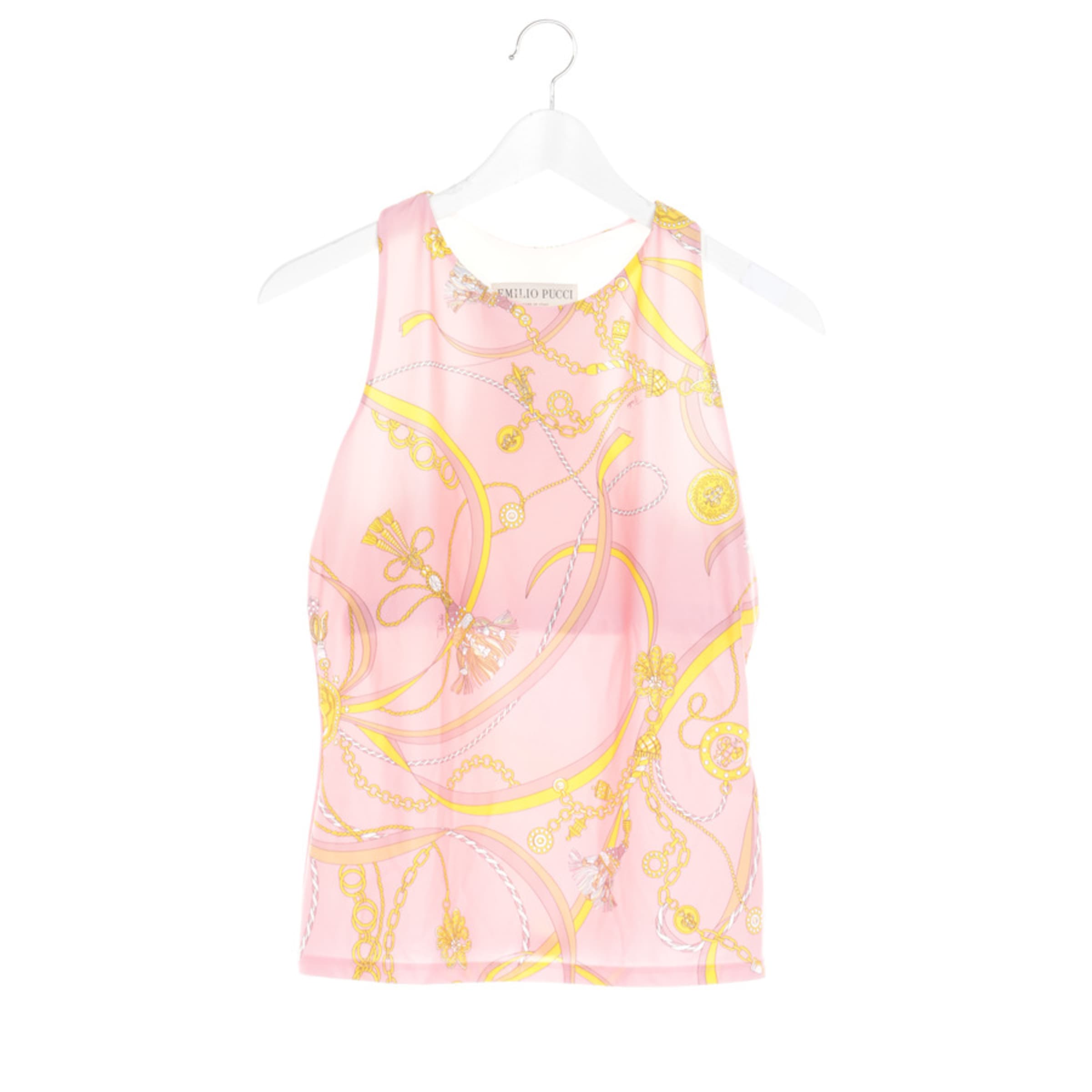 Emilio Pucci Top / Seidentop L in Mischfarben: Vorderseite
