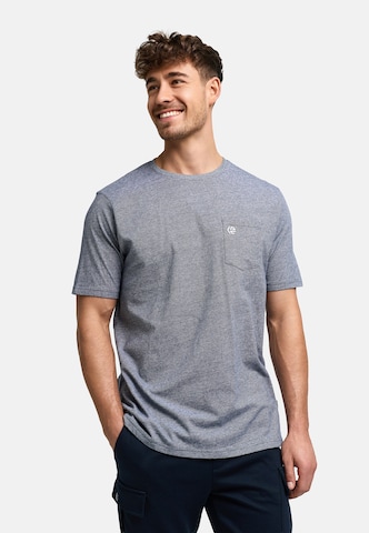 INDICODE JEANS Shirt 'Strib' in Blue: front