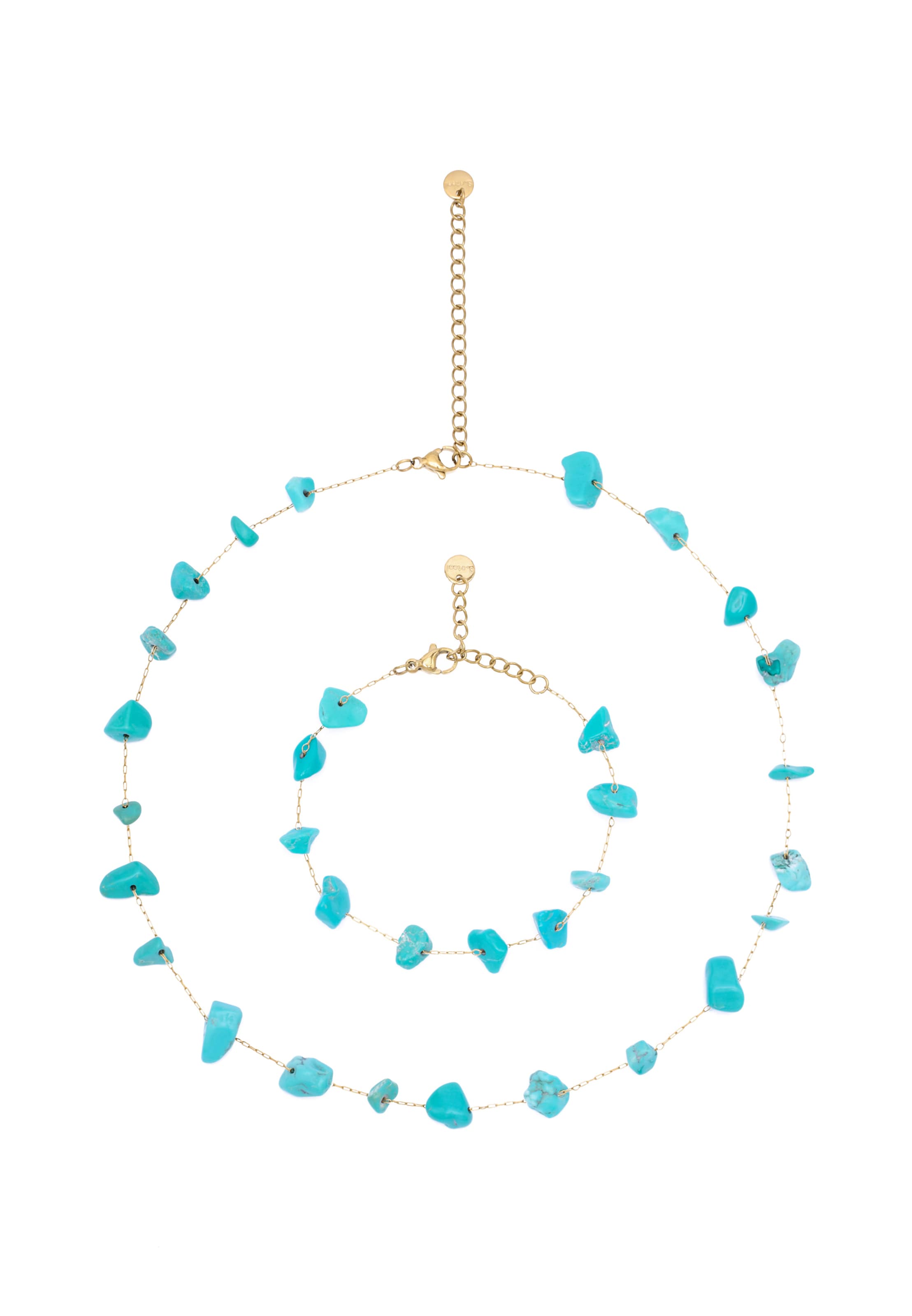 usha FESTIVAL - Conjunto de joyería en verde: frente
