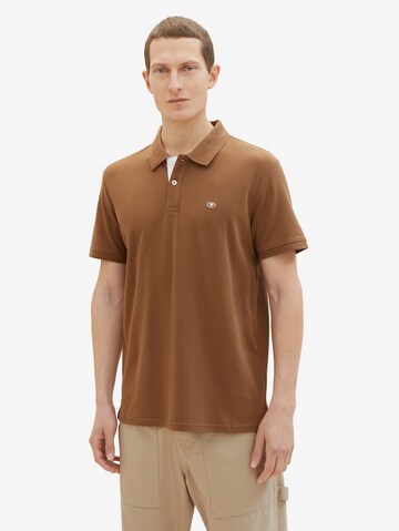 TOM TAILOR Poloshirt in Braun: predná strana