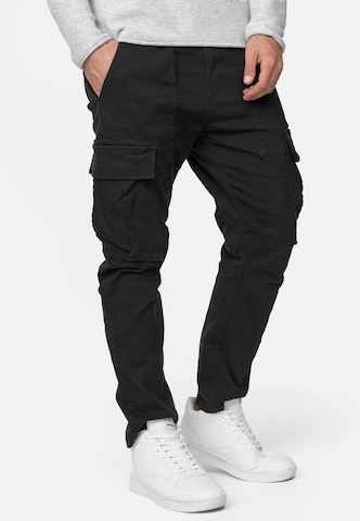 INDICODE JEANS Regular Cargo Jeans ' Walsh ' in Black
