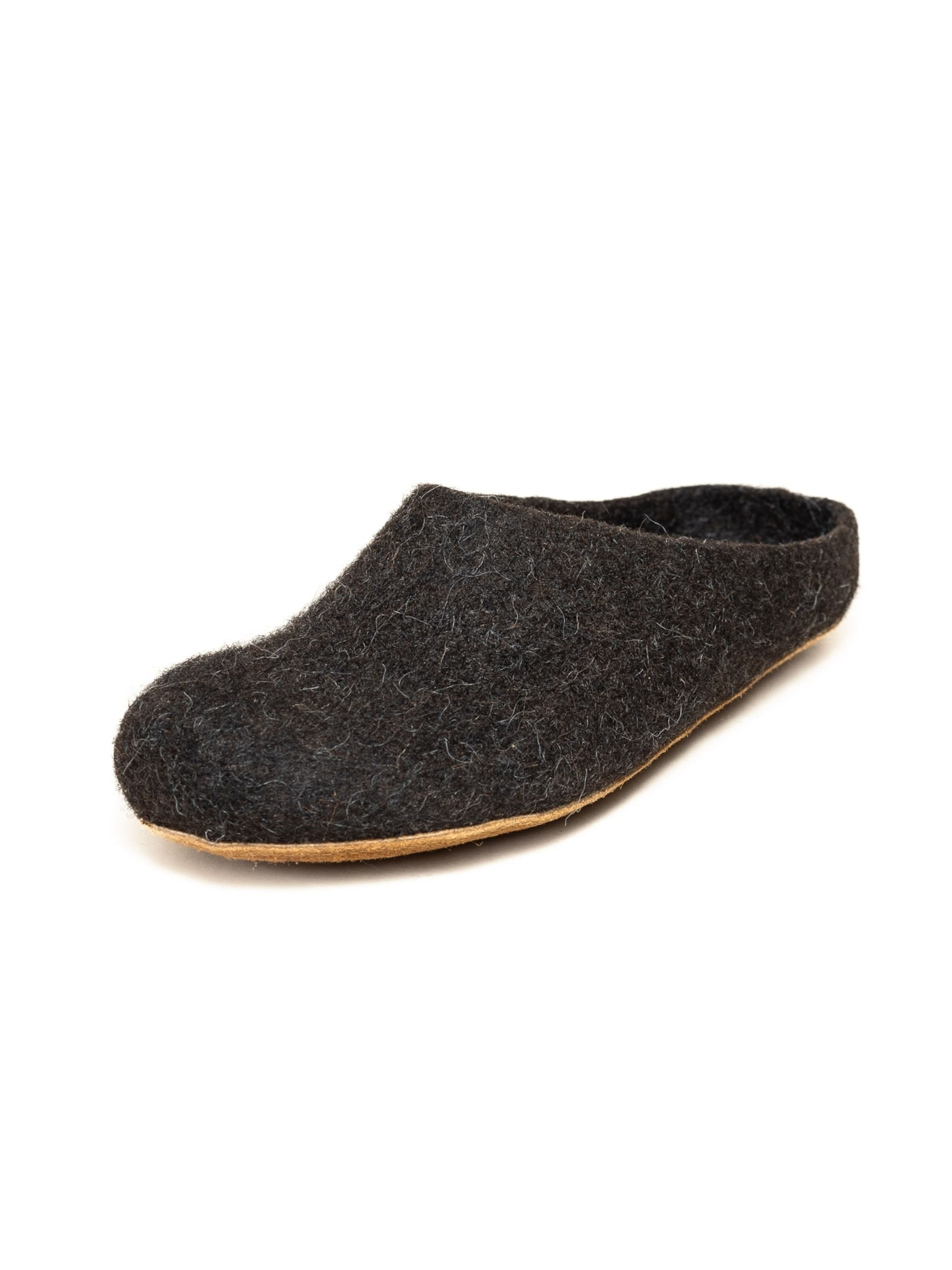 MagicFelt Hausschuh 'Filzpantoffel Magicfelt 713'‌‌‌‌‌‌ in Braun: Vorderseite