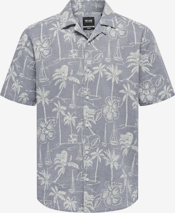 Chemise 'Caiden' Only & Sons en bleu : devant