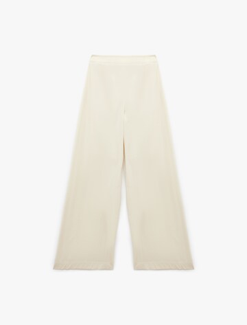 Koton Wide leg Pleat-Front Pants in Beige