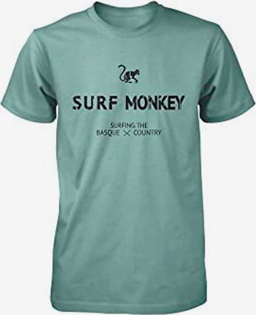 Surf Monkey Shirt in Grün: Vorderseite