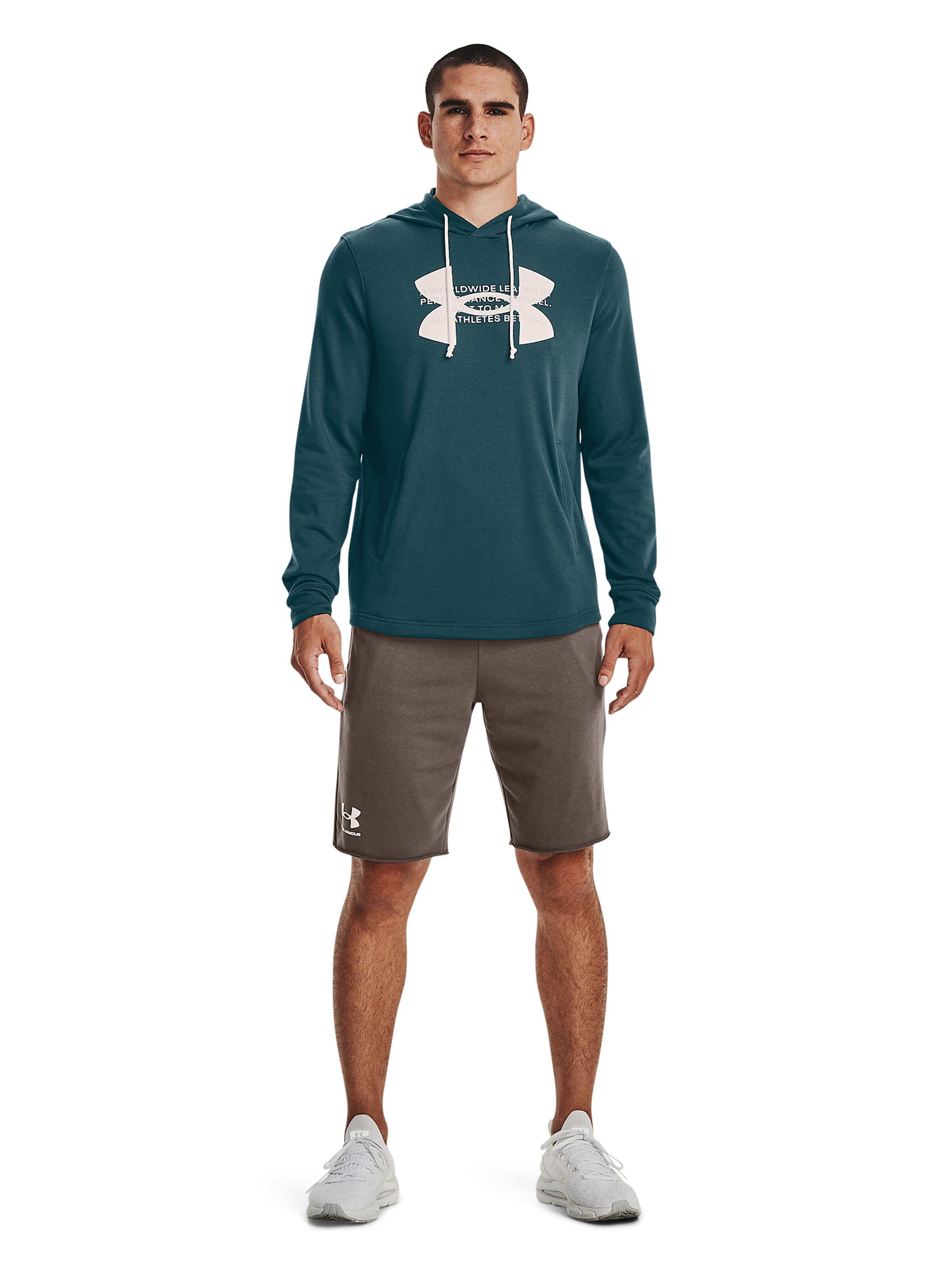 UNDER ARMOUR Athletic Sweatshirt 'Rival Terry' in Green