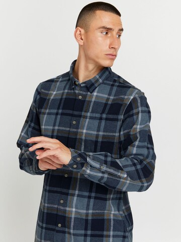 !Solid Regular fit Overhemd ' CRAIG ' in Blauw