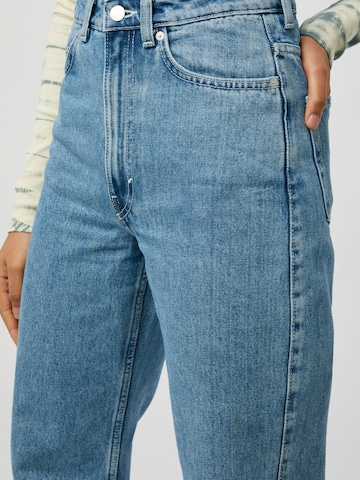 WEEKDAY Loosefit Jeans 'Rowe Extra High Straight' in Blau