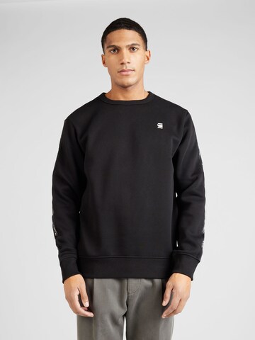 G-Star RAW Sweatshirt in Zwart: voorkant