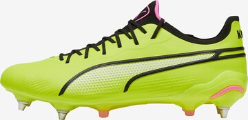 PUMA Soccer Cleats 'King Ultimate MxSG' in Green: front