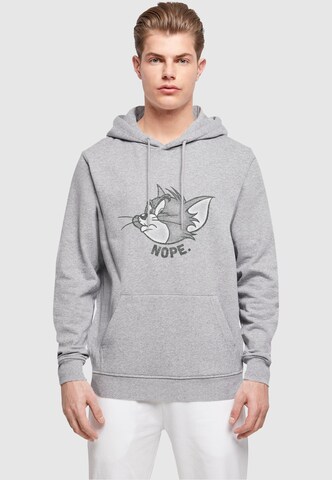 Sweat-shirt 'Tom and Jerry - Nope' ABSOLUTE CULT en gris : devant