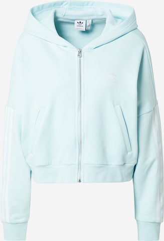 ADIDAS ORIGINALS Zip-Up Hoodie 'Adicolor Classics Relaxed' in Blue: front