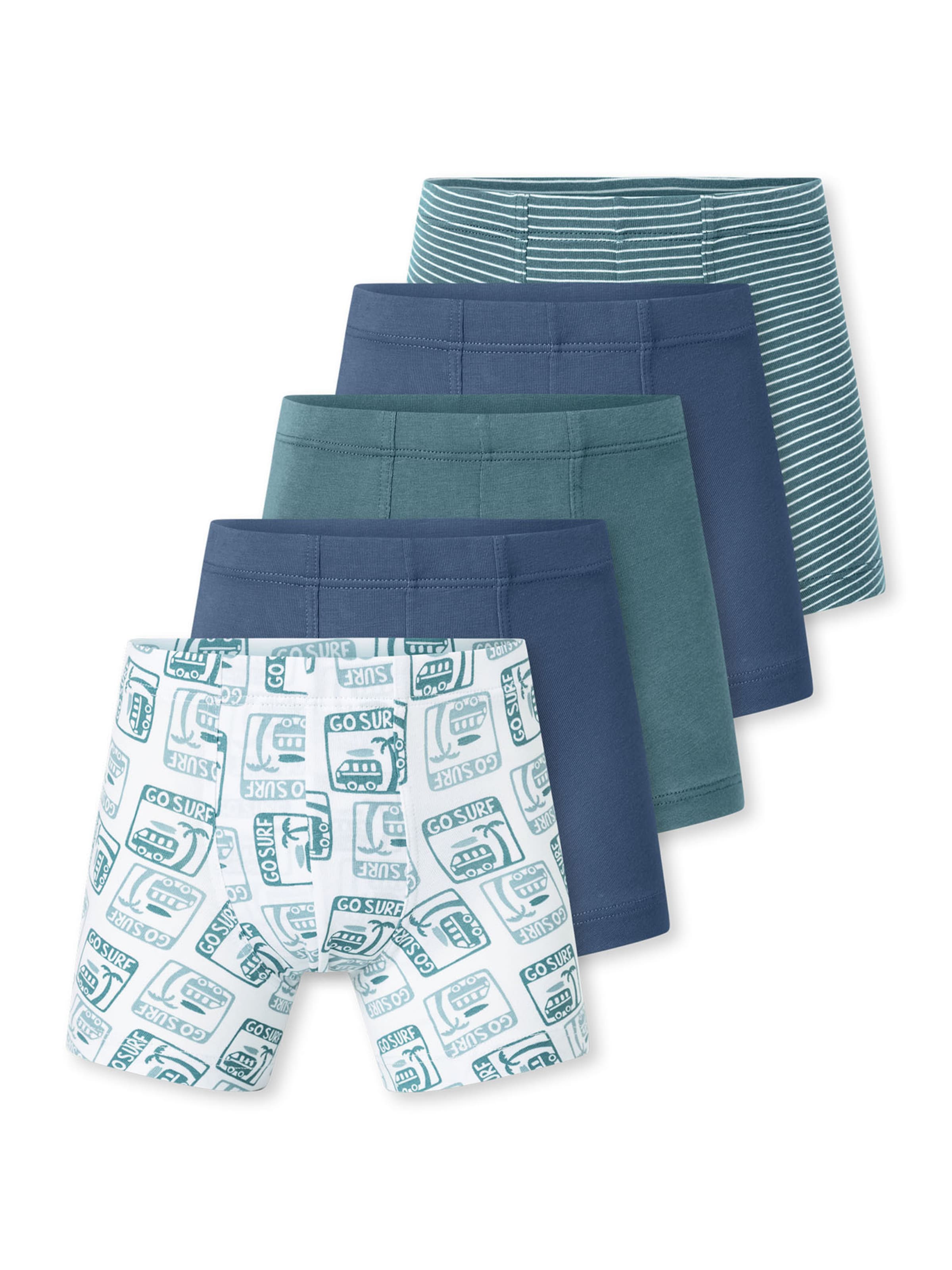 SCHIESSER - Calzoncillo ' 95/5 Organic Cotton ' en azul: frente