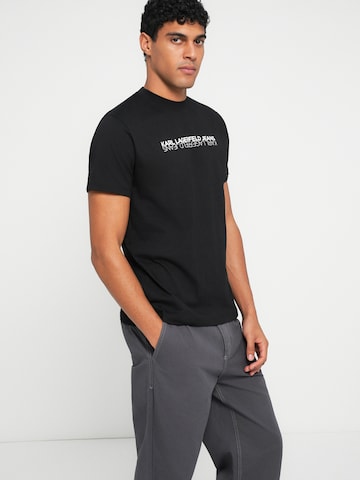 KARL LAGERFELD JEANS Póló - fekete