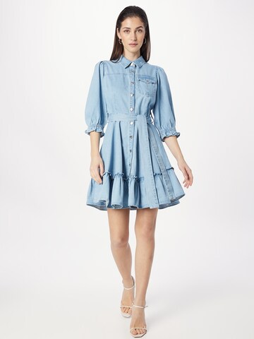 Robe-chemise River Island en bleu : devant