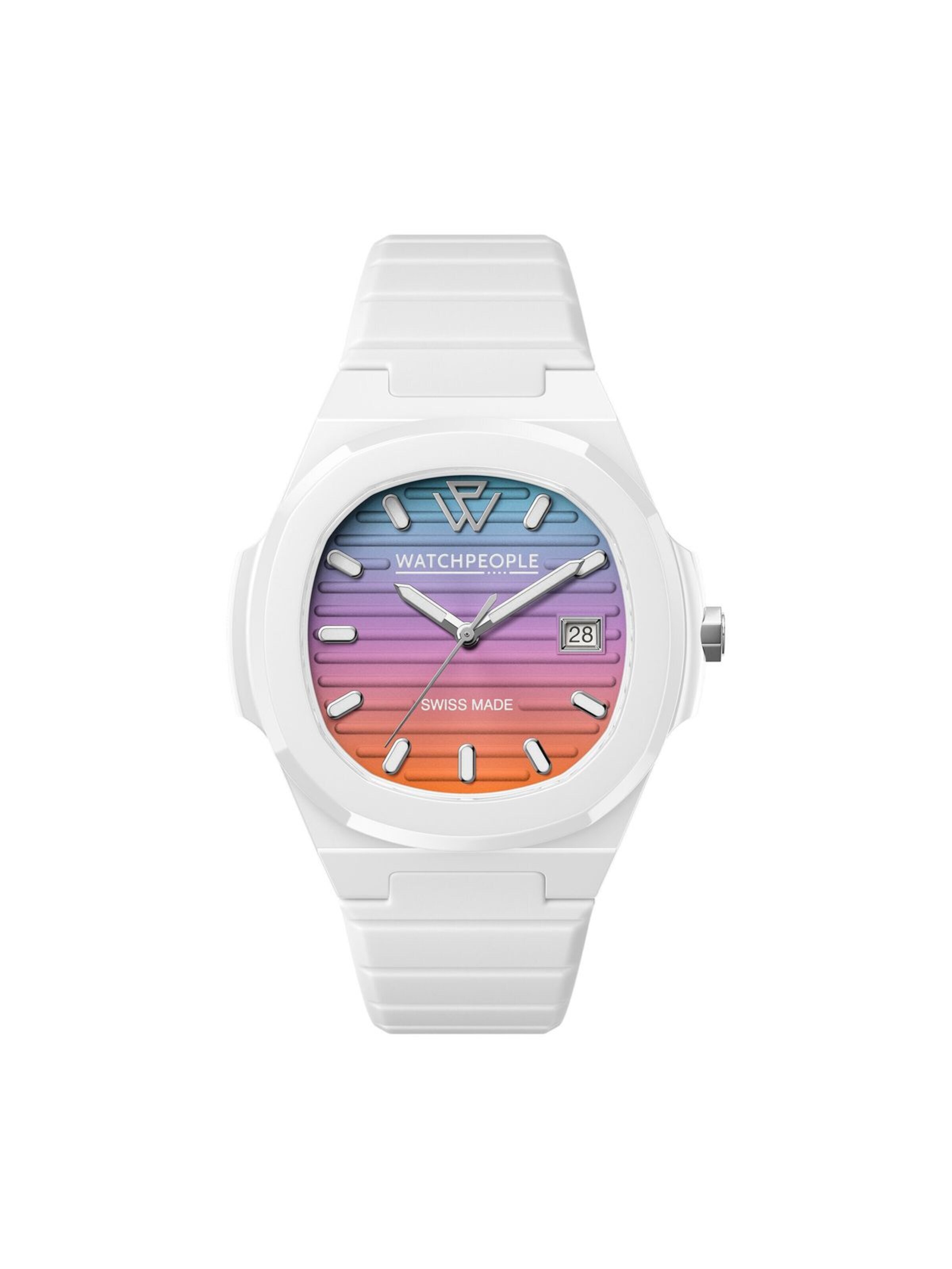 Montre à affichage analogique Watchpeople en mélange de couleurs : devant