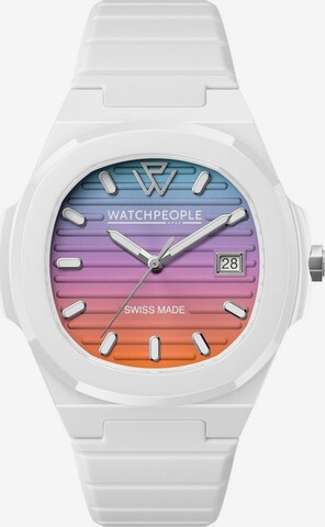 Montre à affichage analogique Watchpeople en mélange de couleurs : devant