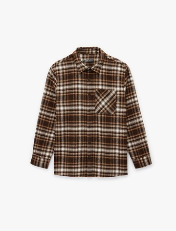 Koton Regular Fit Hemd in Braun