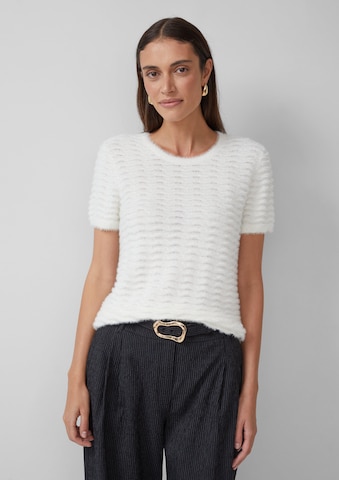 s.Oliver BLACK LABEL Trui in Wit: voorkant