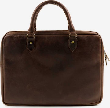 Buckle & Seam Document Bag 'Cali' in Brown