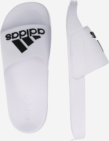 Claquettes / Tongs 'Adilette' ADIDAS SPORTSWEAR en blanc