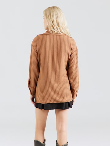 TOPSHOP Blouse in Brown