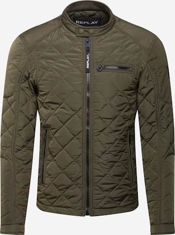 REPLAY Between-Season Jacket in Green: front