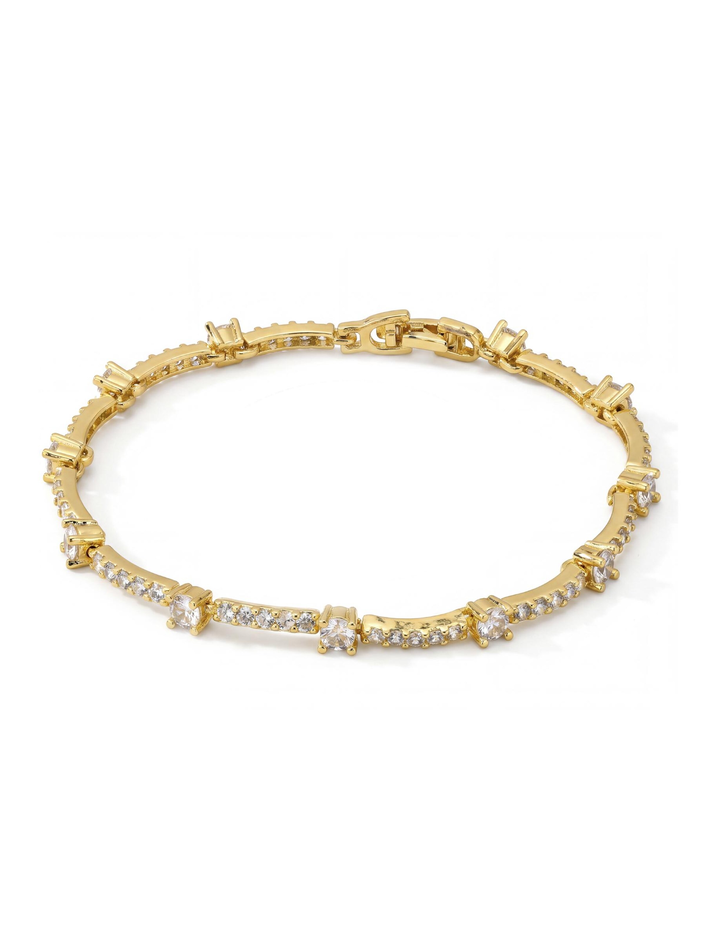 Luxenter Armband 'Raydowa'‌‌‌‌‌‌‌‌‌ in 15 - 20 cm in gold, Produktansicht