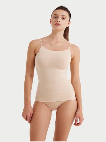 Blackspade Onderhemd in Beige: voorkant