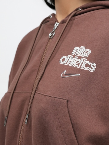 Veste de survêtement 'PHNX FLC' Nike Sportswear en marron