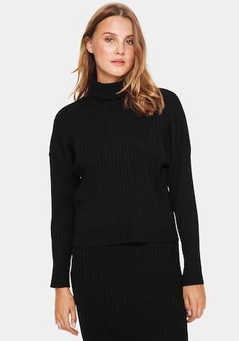 SAINT TROPEZ Sweater in Black: front