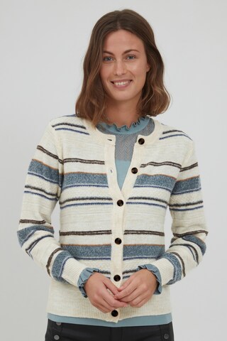 Fransa Knit Cardigan 'Deemma 2' in White: front