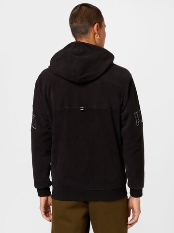 PUMA Athletic Zip-Up Hoodie in Black