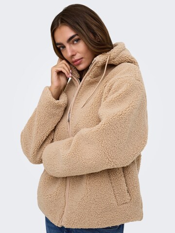 Giacca di pile 'ONLASPEN' di ONLY in beige