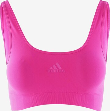 ADIDAS SPORTSWEAR Bustier Sport-BH ' SCOOP LOUNGE BRA ' in Pink: predná strana