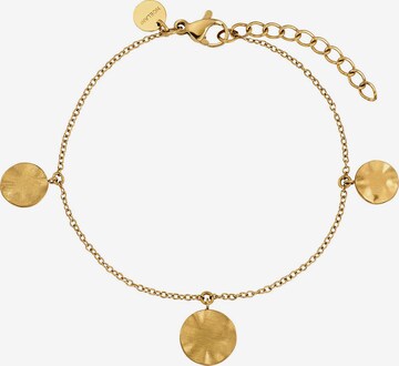 NOELANI Bracelet 'Coin' in Gold: front