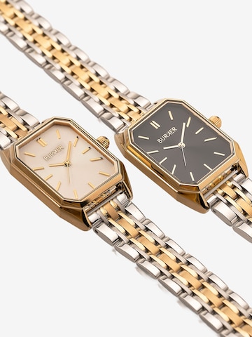 BURKER Watches Analogové hodinky 'Isabell Black Gold Silver' – zlatá