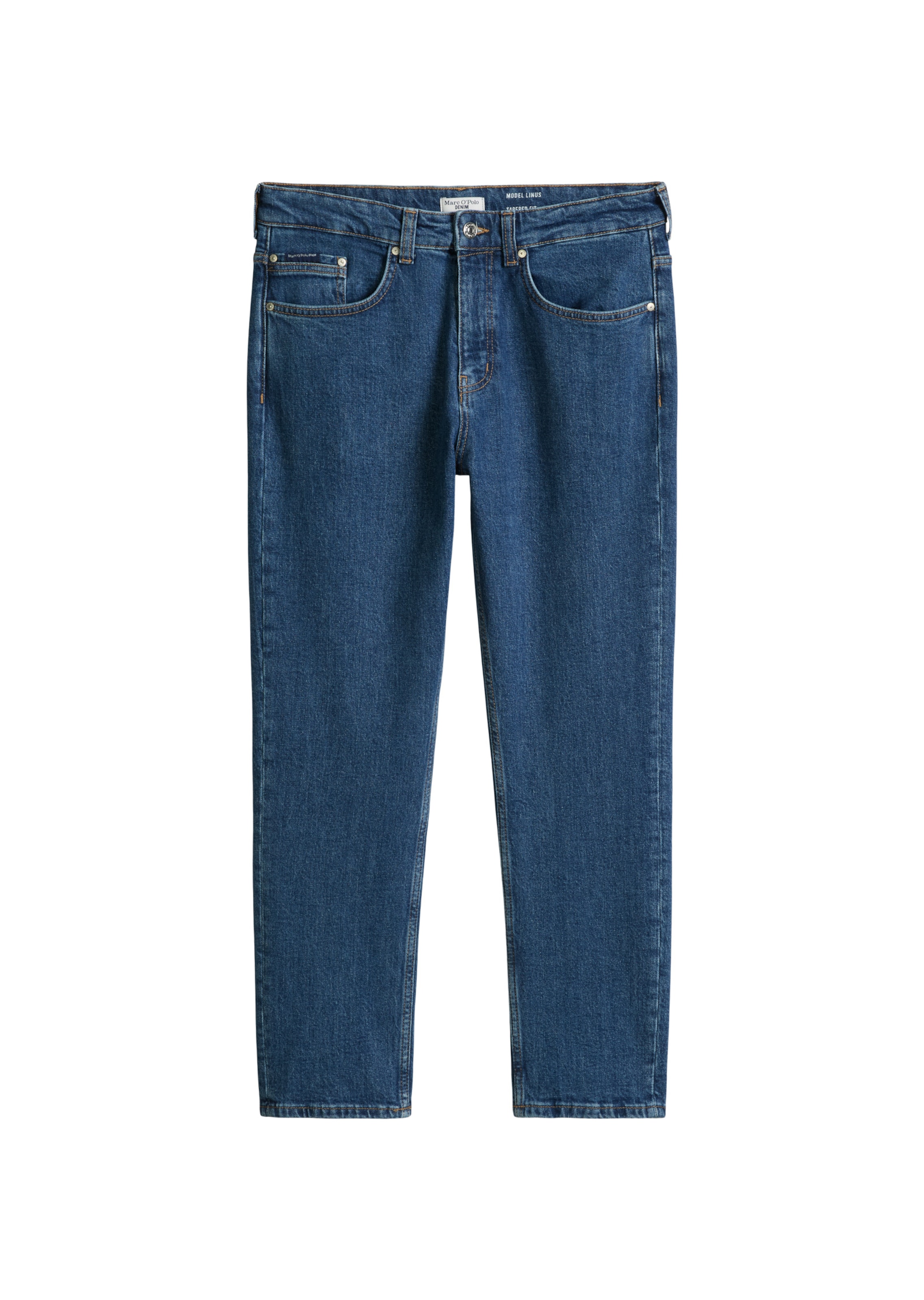 Marc O'Polo DENIM Tapered Jeans 'Linus' in Blau: Vorderseite