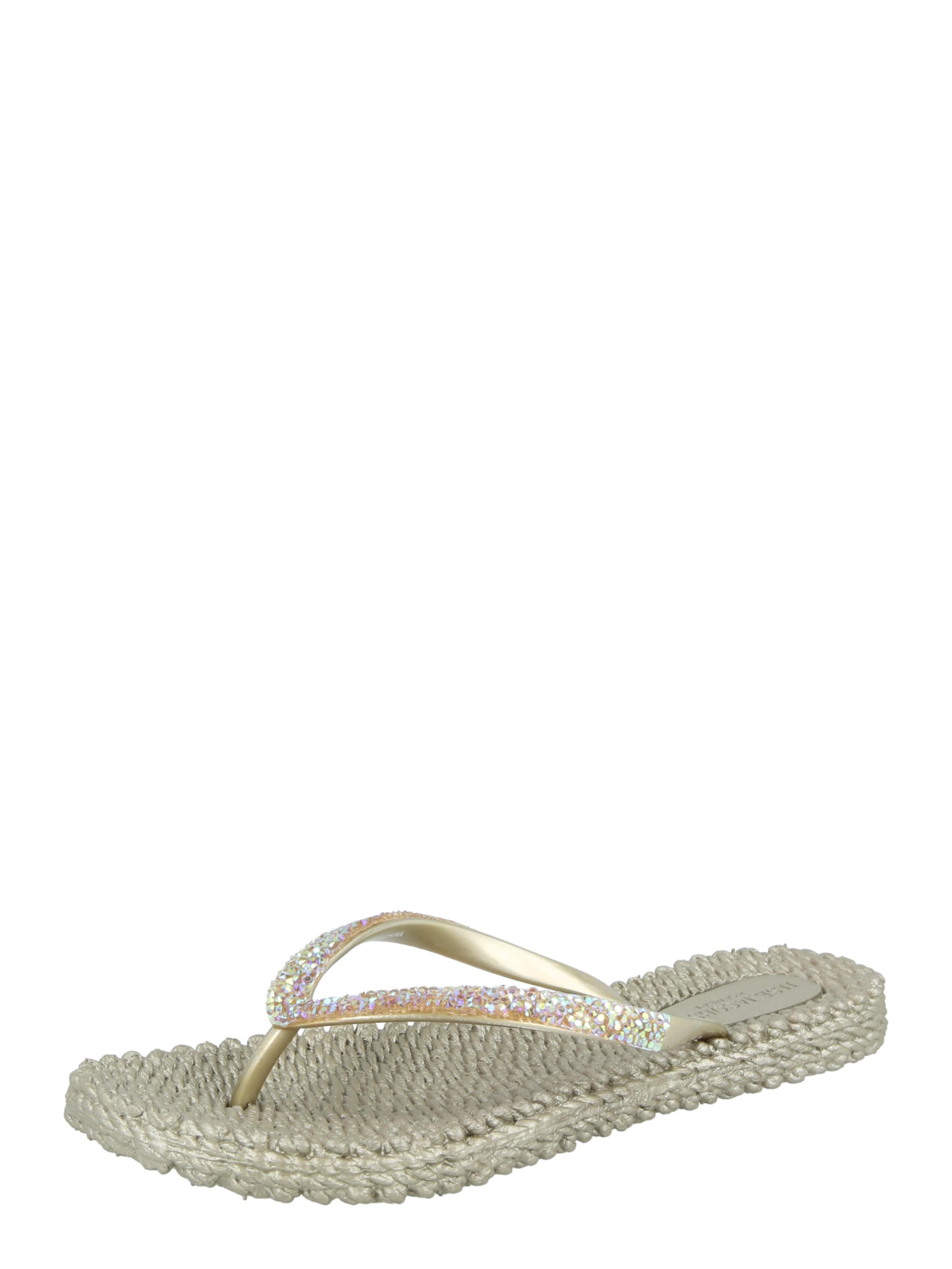 Flip-flops de la ILSE JACOBSEN pe argintiu: față