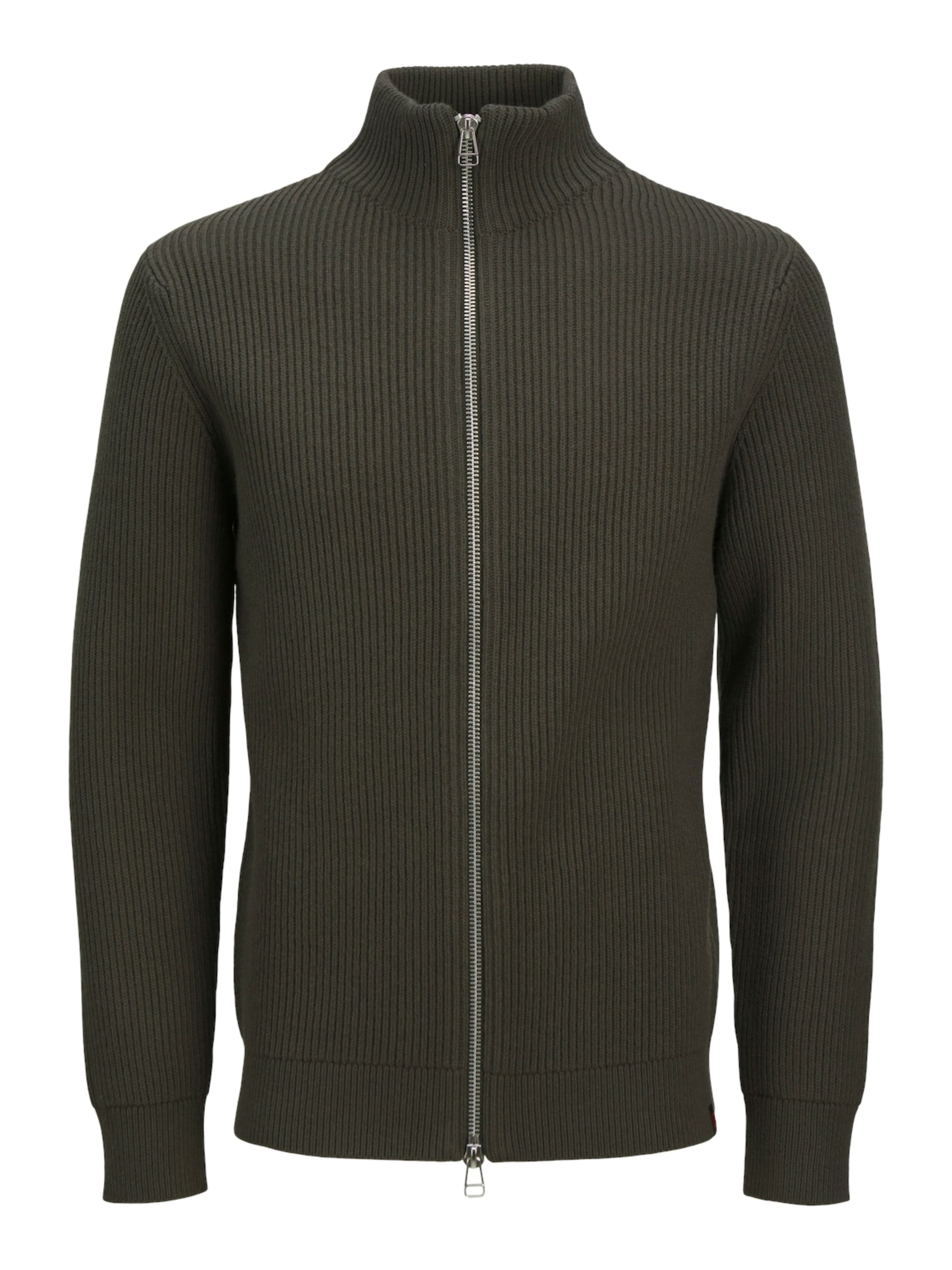 R.D.D. ROYAL DENIM DIVISION Kofta 'RDDWalt' i grön: framsida