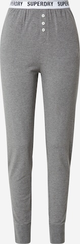 Superdry Tapered Pyjamahose in Grau: predná strana