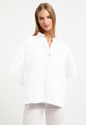 Frieda & Freddies NY Blouse in White: front