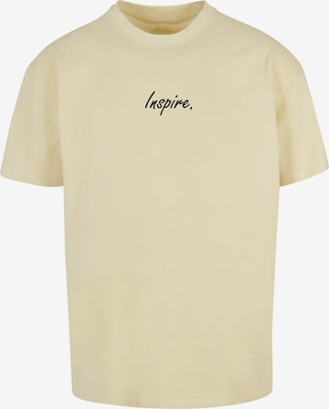 Merchcode T-Shirt 'Inspire' in Gelb: predná strana
