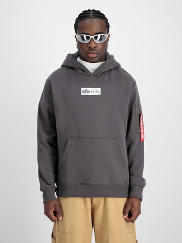 ALPHA INDUSTRIES Sweatshirt i grå: framsida